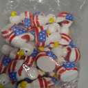 Hiboom 24 Pcs Patriotic Eagle Duck 2 Inch 4th of July Red Blue White 250th Anniversary Statues Figurines Independence Day USA Rubber Duck Centerpieces Gift Birthday Party Decoration Favors, 2.2 x 1.9 x 1.7 inches