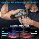 TOLOCO Massage Gun, Deep Tissue Back Massage for Athletes for Pain Relief, Percussion Massager with 10 Massages Heads & Silent Brushless Motor, Mothers Day Gifts, Carbon