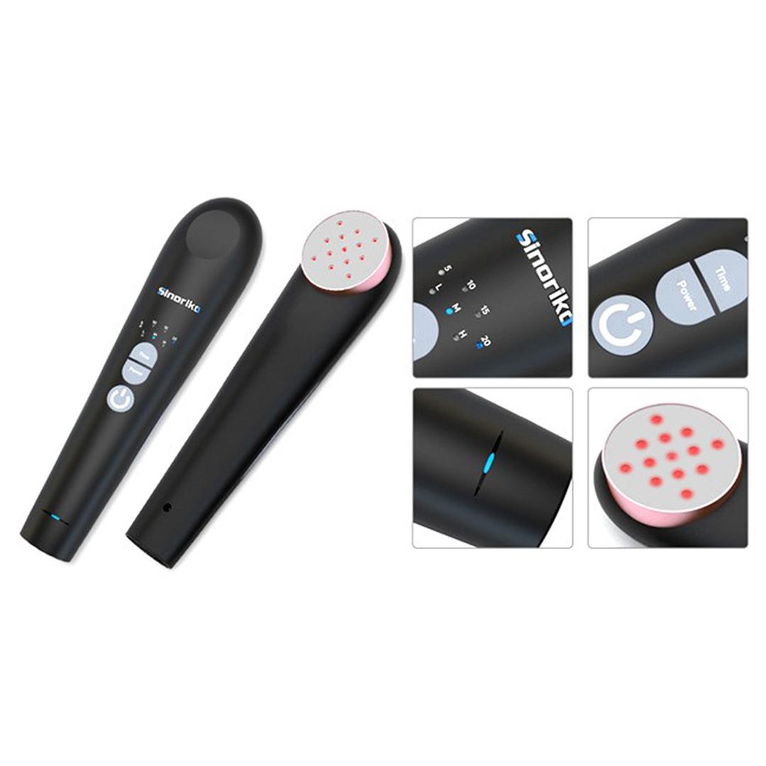 Sinoriko  Cold Laser LLLT Therapy Device Pain Relief Infrared Treatment JM302  (Black)