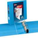 Avery Heavy-Duty View 3 Ring Binder, 3" One Touch Slant Rings, Holds 8.5" x 11" Paper, 1 Light Blue Binder (05601)