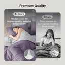 Bedsure Full Size Comforter Set - 7 Pieces Reversible Grayish Purple Bedding, Full Size Bed Set for All Seasons, Bed in a Bag with Down Alternative Comforter, Sheets, Pillowcases & Shams