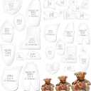 Chunful 30 Pcs Memory Bear Sewing Patterns Acrylic Template Ruler Set Stuffed Animal Quilting Template Cutting Large Sewing Pattern for Beginner Art Craft Tools Home, 10, 12, 15 inch