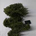 Christmas Garland with Lights, Artificial Garland for Mantle Fireplace Staircase Front Door, Pre-Lit Garland Indoor/Outdoor,Holiday Home Decoration-6FT Norfolk Pine Cedar