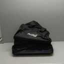 Expandable Extra Large Travel Oxford Duffel Bag with Wheels Waterproof Lightweight Traveling Foldable Suitcase (Black, L)