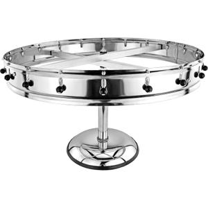 New Star Stainless Steel Order Wheel Ticket Holder, 20 Clips, 23-Inch Dia with 10-Inch Chrome Heavy Base, 1 Piece