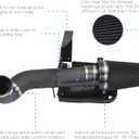 4" Cold Air Intake System + Heat Shield Compatible with 1999-2006 GMC/Chevy V8 4.8L/5.3L/6.0L Silverado 1500/2500/3500 (Black & Black)