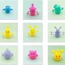 3 x 20 PCS Cute Finger Puppets Toys,Monster Stretchy Finger Puppets Fidget Toys,Soft Rubber Finger Doll Toys for Role Playing,Party,Christmas
