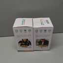 2 x TOPMELON Salad Pod Mason Jar with Side Open, Portable Salad Container, Salad Jar with Dressing Cup, Suitable for Work, Outdoor, Travel (2PCS)