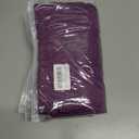 3 x T&Twenties Womens Summer Tops Ruffle Short Sleeve Tunic Tops V Neck Loose Fit Flowy T-Shirts (Purple, L)