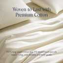 Brooklinen Luxury Percale Duvet Cover 100% Cotton, Cool, Crisp, Extra-Long Corner Ties, Button Closure, Soft & Breathable Machine Washable, Duvet Cover Full/Queen Bed Sizes (Cream)