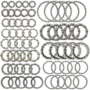 12 Kinds of 5 Sets Bike Ball Bearing Headset Retainer Crank Caged Wheel Ball Dia 4mm to 8mm 1/6" to 1/3" OD 20mm to 50mm ID 11mm to 42mm Repair Accessories 60 pcs
