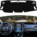 FormiPow Dash Mat for 2025 Subaru Forester, Non-Slip Dash Covers, UV Protection, Premium Suede, Car Dashboard Protector & Sunshield (Black)