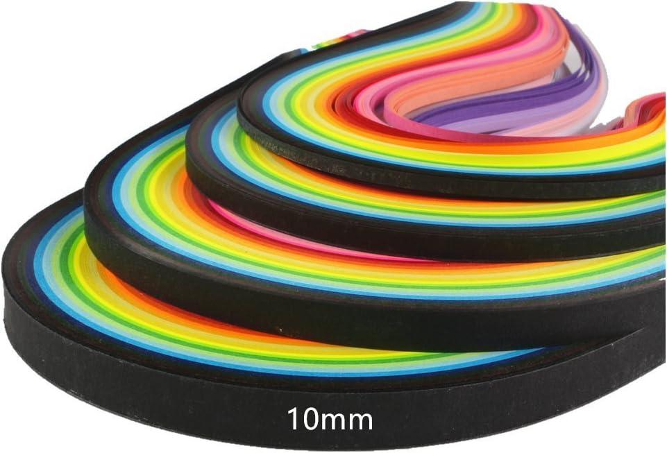 ODETOJOY Quilling Paper Strips 10mm 260 Strips Set DIY Origami Paper Quilling Art Length 39cm (26color 10mm)