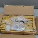 8.2FT Adjustable Backdrop Stand Kit - Square Wedding Arch & Balloon Arch for Photo Booth Background, Baby Shower, Birthday Party Decorations (Portable Frame) (Gold,8.2X 8FT)