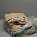 YTYC Towels, 29x59 Inches Extra Large Bath Towels Set of 6, Luxury Microfiber Towels for Bathroom Super Soft Absorbent Striped Hanging Loop (Beige, 6 Pieces)