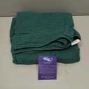 SWEET DOLPHIN Muslin Baby Bath Towels Blanket - 2 Pack 100% Cotton Towel for Babies, Infants, Toddlers - 40x40Inch - Highly Absorbent, Deep Emerald