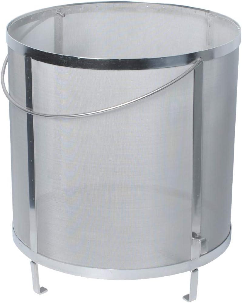 Gekufa Hop Spider Strainer Wine Beer Hop Filter 300 Micron Mesh 304 Stainless Steel Brewing Hopper for Homebrew (13.813.8 inch)
