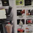 GreenPan Frost Ice Cream Maker & Slushie Machine, Soft Serve, Sorbet, Margaritas, Milkshakes, Frozen Yogurt, No Pre-Freezing, Ready in 15 Mins, 6 Modes, 7 Textures, Self-Cleaning, Family Size, Gray