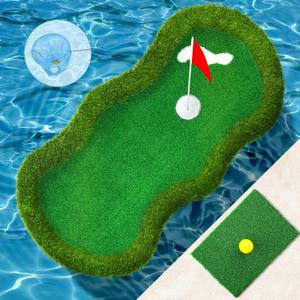 Floating Golf Green for Pool Large Size 47" x 24" Floating Putting Green for Pool Designed for Golfers to Compete and Improve Their Skills in The Pool or Outdoors