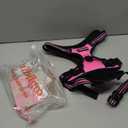 rabbitgoo Dog Harness No Pull with 2 Leash Clips, Adjustable Soft Padded, Reflective Oxford No Choke Pet Vest with Easy Control Handle for Large Dogs, Hot Pink, L
