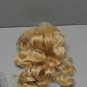 Topcosplay Mens Wigs 80s Mullet Wig Blonde Long Curly Halloween Costumes Wig (Blonde)