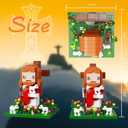 Jesus Building Block Set, The Shepherd GodCompatible with Lego Jesus Building Toy, Bible Story Jesus Figures with LED LightEaster, Christmas, Christian Gift for Adults and Kids Age 6+(331PCS)