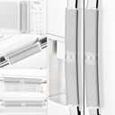 Refrigerator Door Handle Covers, 6 PCS, Keep Your Kitchen Appliance Clean from Food Stains, Smudges, Drips, Oil, Washable and Form-Fitting, Protector for Fridge, Ovens, Dishwashers (Light Grey)