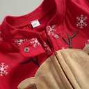 6 x One opening Newborn Baby Boy Girl Zipper Footies Pajamas Pjs Ribbed Solid Long Sleeve Romper Jumpsuits Footed Sleep and Play, Size 60