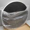 Round Ottoman Table Tray Round-24 - Rustic Wooden Serving Tray for Farmhouse Decorative Oversized Coffee Table Trays Living Room Kitchen Counter Breakfast Black