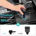 2 x 2025 Upgrade Smallest Retractable Car Charger, Merrtody 81W Max Ultra-Compact Fast Car Adapter with Retractable 30-inch USB-C Cable for iPhone 16/15/14, MacBook Pro, iPad, Galaxy, Pixel, and More