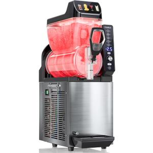 Commercial Slushie Machine, Margarita Daiquiri Wine Frappe Slush Frozen Drink Machine, 15L