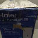 Haier 35 Pint Portable Dehumidifier, Perfect for Bedroom, Basement & Garage, For High Humidity or Very Damp Areas, Empty Bucket Alarm, Clean Filter Alert & LED Digital Controls, Energy Star, White