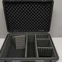 Card Case for Sport Cards Storage, Graded Trading Card Storage Box for 3" x 4" 35pt Rigid Card Sleeve, Waterproof Card Organizer Box with 9 Dividers for BCW MTG TCG Zion Card(Hold 600+ Toploaders)