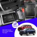 3PCS 2024 2025 2026 Honda CR-V CRV Hybrid Accessories Center Console Organizer Tray for 2025 2024 2023 Honda CR-V (Hybrid) Console Organizer 2024 CRV Console Armrest Tray 2025 CR-V Storage Box