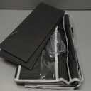 ULG 1 Pack Over Door Organizer with 5 Large and 10 Mesh Side Pockets, 44 lbs Weight Capacity Hanging Storage with Clear Window Kids Toys, Shoes, Diapers, Dark Grey, 5 Layers