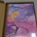 5 Subject Notebook for Work with Removable Dividers Tabs, Large 8.5" x 11 Spiral Lined Notebooks for School Note Taking & Organizer, A4 240 Pages College Ruled Journal for Women & Writing, Pink