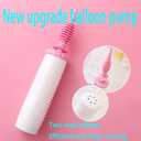 Balloon Pump Handheld Two-Way Dual Action - Hand Blower Air Pumper for Balloons - Ballon Inflator Pumping - Manual Baloon Inflators Machine (Pink 1 Piece)