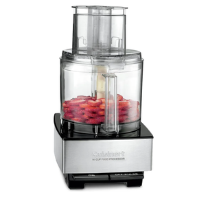 Cuisinart Food Processor, 14-Cup Vegetable Food Chopper for Mincing, Dicing, Shredding, Puree & Kneading Dough, 720-Watt Motor, Stainless Steel, DFP-14BCNY