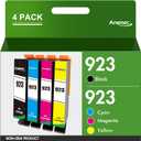 923 Ink Cartridges for HP Printers Compatible for HP 923 Ink Cartridges Work for HP OfficeJet Pro 8135e 8130e 8125e 8138e 8139e 8120e Ink Cartridges (4 Pack, Black Cyan Magenta Yellow) Without Chip