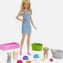 Barbie Play N Wash Pets Doll and Playset NEW 3+ FXH11