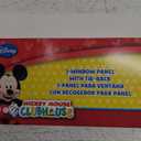 Disney Mickey Mouse Playground Pals Curtain Panel with Tie Back, Blue and Light Blue