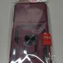 Janmitta Compatible with Samsung Galaxy A16 5G/4G Case Built in Slide Camera Lens Cover+Screen Protector+Finger Ring Holder Kickstand,Heavy Duty Shockproof Full Body Phone Cover,2025 Red