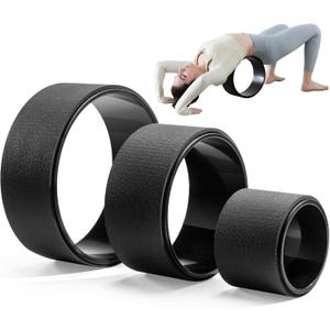 Back Roller, Foam Roller for Neck & Back Pain Relief, Yoga Wheel for Deep Tissue Muscle Massage, High Density Foam Tool for Physical Therapy, Stretching & Exercise(3 Pack)