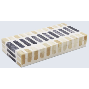 Handicrafts Home Decorative Storage Box 10x4.5 – Remote Control Holder, Jewelry Organizer, Modern Decorative Box with Lid, Boho Chic Home Décor Accent, Vintage Memory Box for Living Room Shelf Décor