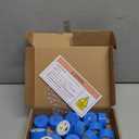 LANKER Flameless Candles with 6H Timer, Flickering Blue LED Tea Lights, Romantic Long Lasting Battery Operated Fake Candles for Party, Halloween and Christmas, Set of 24 (Blue)