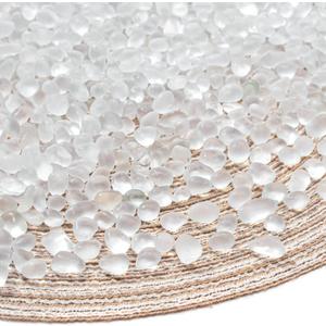 Keedolla 0.5 Lb White Frosted Sea Glass Stones Fish Tank Rocks Gravel Aquarium Glass Pebbles Marbles Gemstones for Vase Fillers, DIY Crafts, and Home Decor