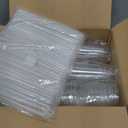 AOZITA 100 Pack - 24 oz Clear Plastic Cups with Lids and Straws, Sturdy & Food Safe Iced Coffee Cups with lids, Disposable Iced Coffee Cups for Cold Drinks