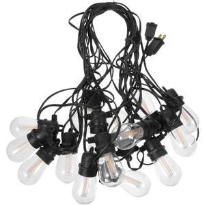 Camping String Lamp 15m 15leds Led Outdoor Lights Waterproof Tree Lights for Wedding Decorative Tent Lamp 110v Us Plug