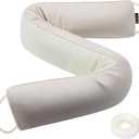 MAGZO Door Draft Stopper 36 Inch-Beige, Under Door Draft Blocker Air Stopper Door Bottom Insulation Snake Draft Stopper (36in x 4in)