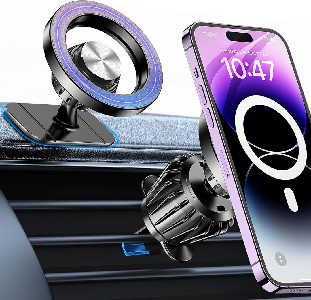 Kaistyle for Magsafe Car MountStrong MagnetsMagnetic Phone Holder for Car Phone Holder Mount Dash Mounted Holders Phone Holders for Your Car Accessories for Women Men Mothers Gifts for iPhone 17 16